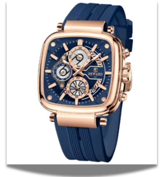 Stylish Men’s Sport Watch ⌚ Square Dial Quartz | Waterproof Silicone Strap Wristwatch