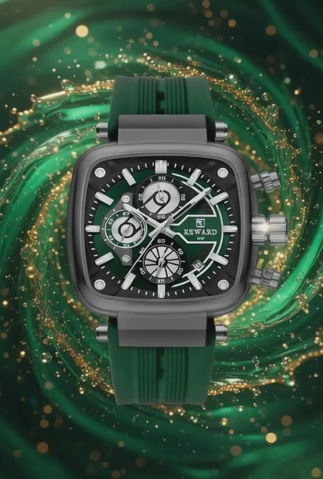 Stylish Men’s Sport Watch ⌚ Square Dial Quartz | Waterproof Silicone Strap Wristwatch